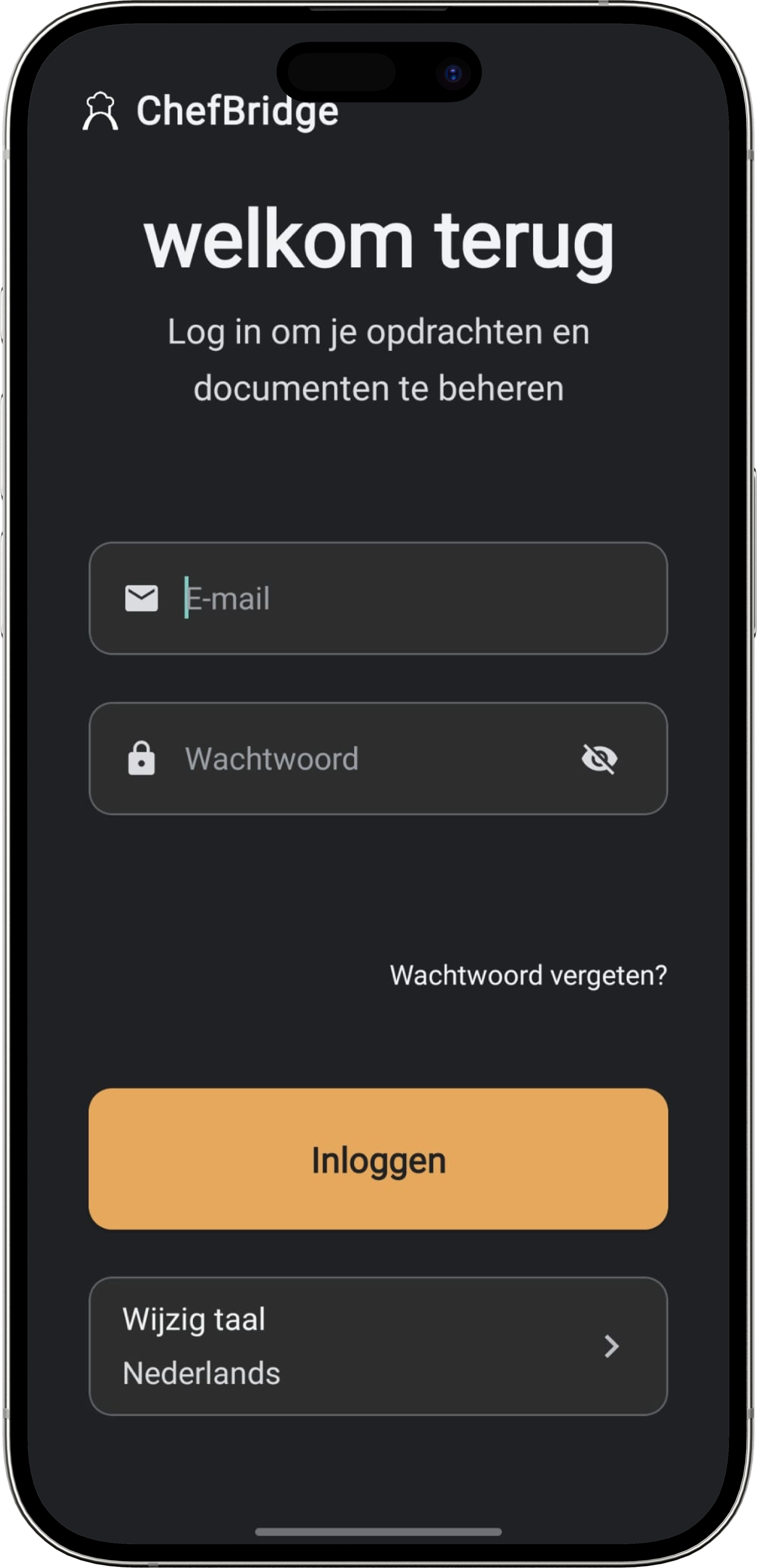 ChefBridge app preview